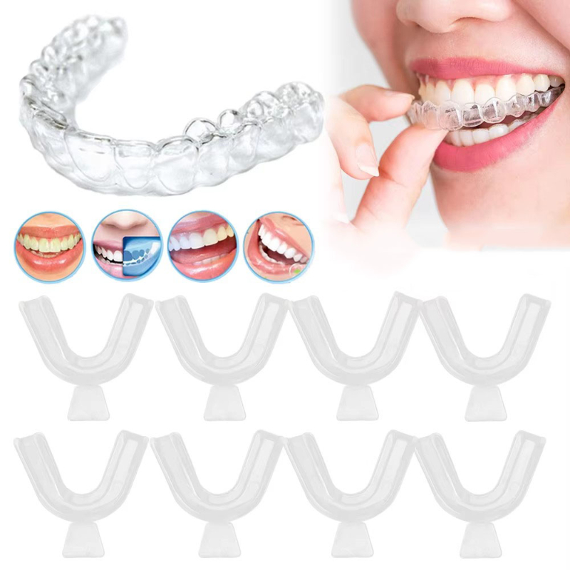 Teeth Whitening Tray - 1/3/6pairs Silicone Mouth Guard Sleeping Mouth