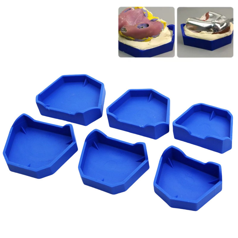 Teeth Whitening Tray - 6pcs Dental Model Base Set Plaster