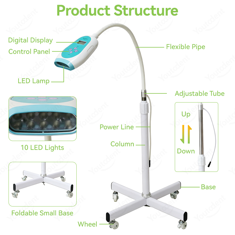 50W Dental Touch Screen 3 Colo - Teeth Whitening Accelerator 评论和价格