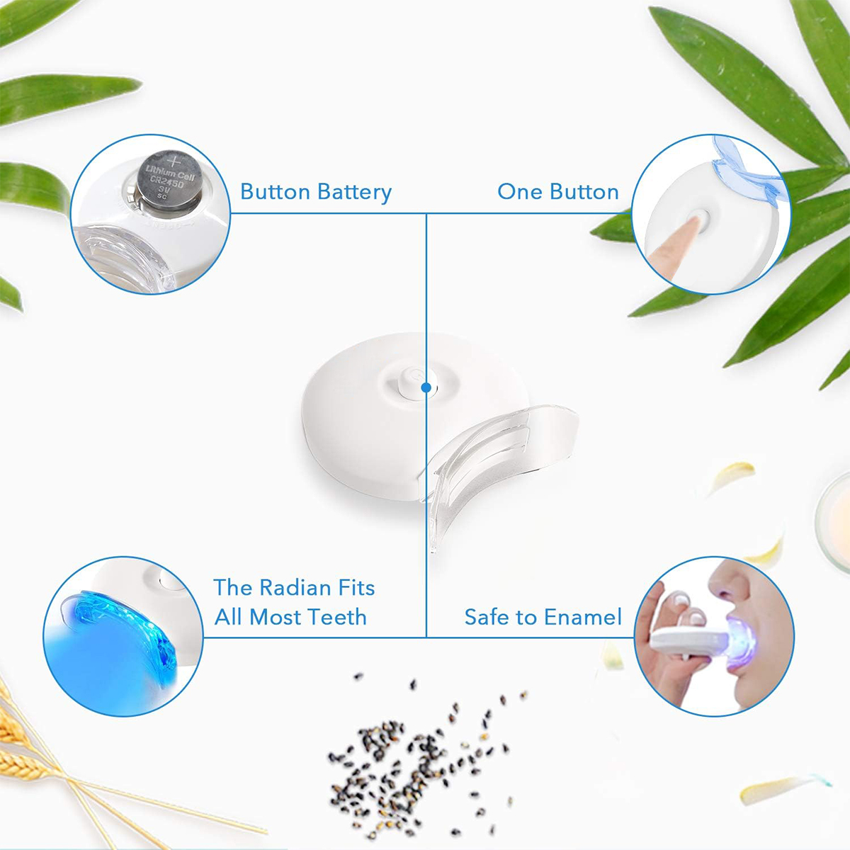 Teeth Whitening Kit - 5X LED L - Teeth Whitening App 评论和价格