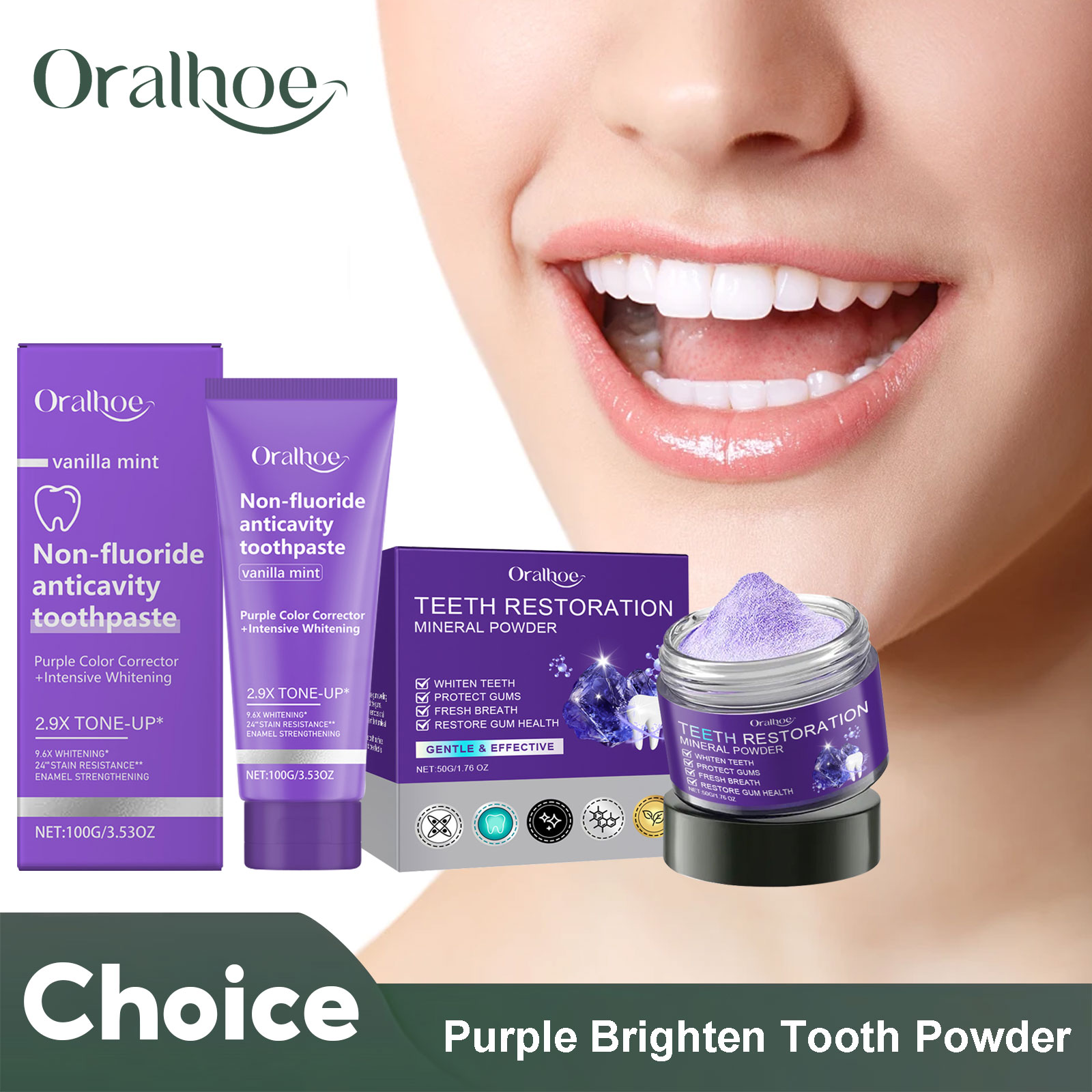 Teeth Restoration Mineral Powd - Teeth Whitening Ingredients 评论和价格