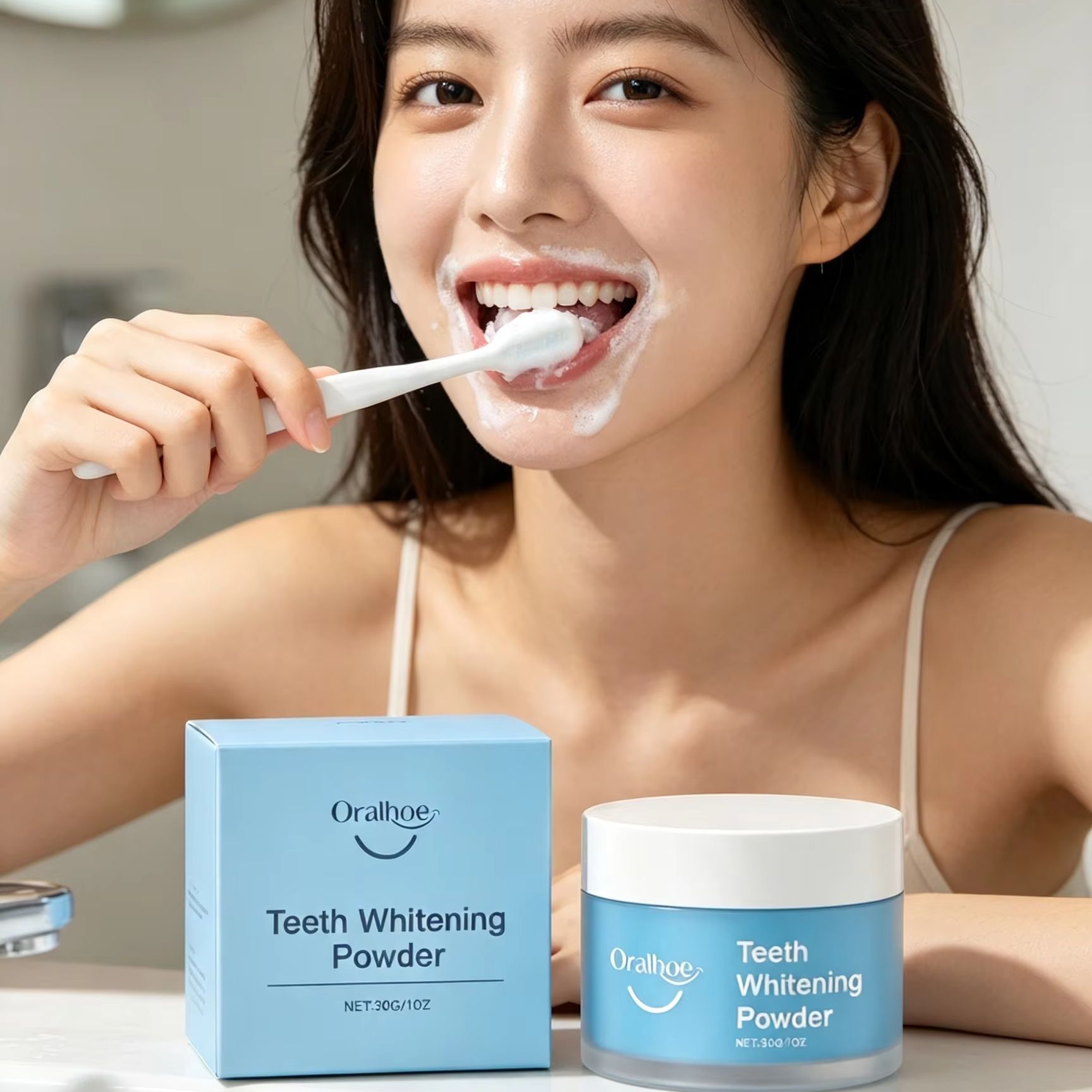 Oralhoe Tooth Powder for Brush - Teeth Whitening Ingredients 评论和价格