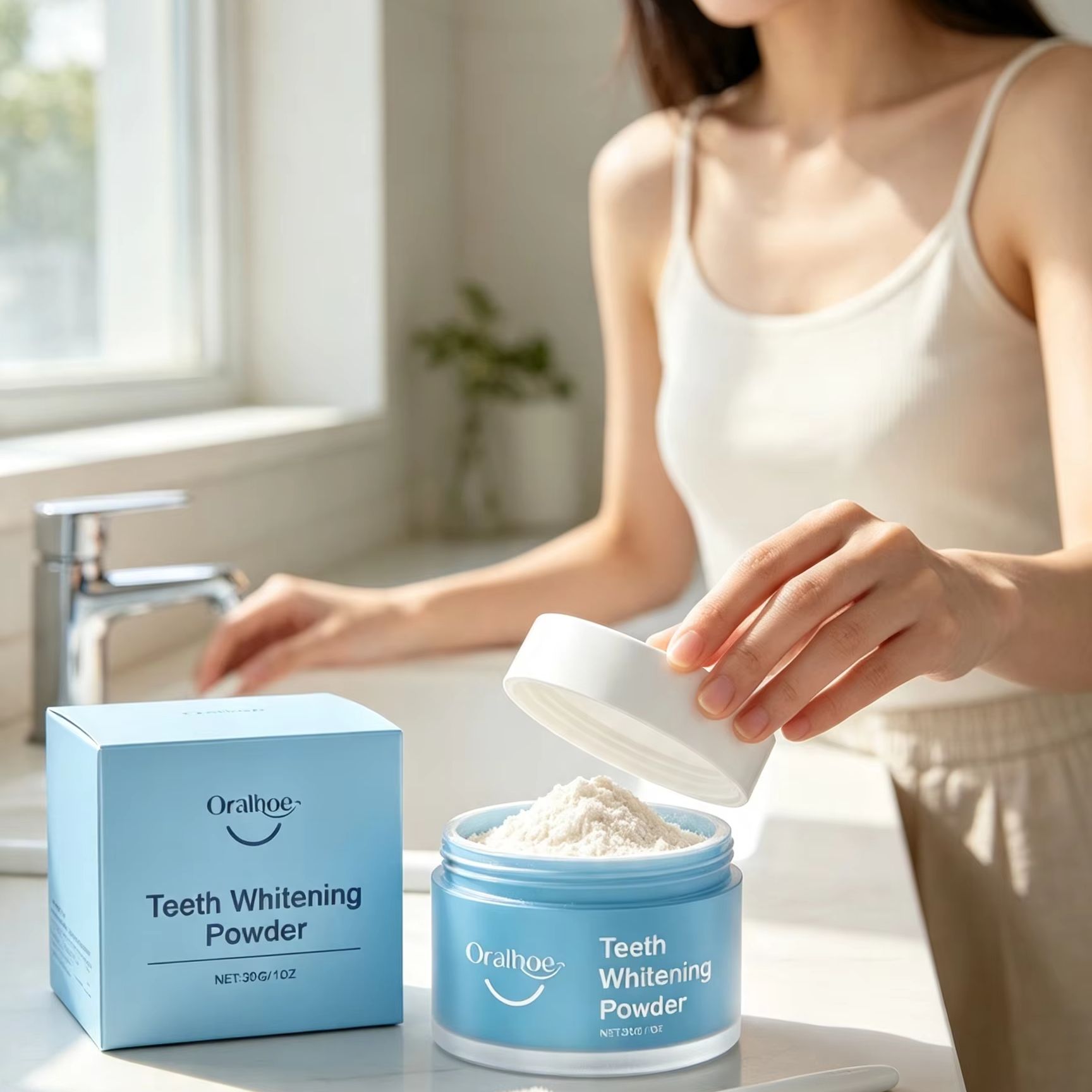 Oralhoe Tooth Powder for Brush - Teeth Whitening Ingredients 评论和价格