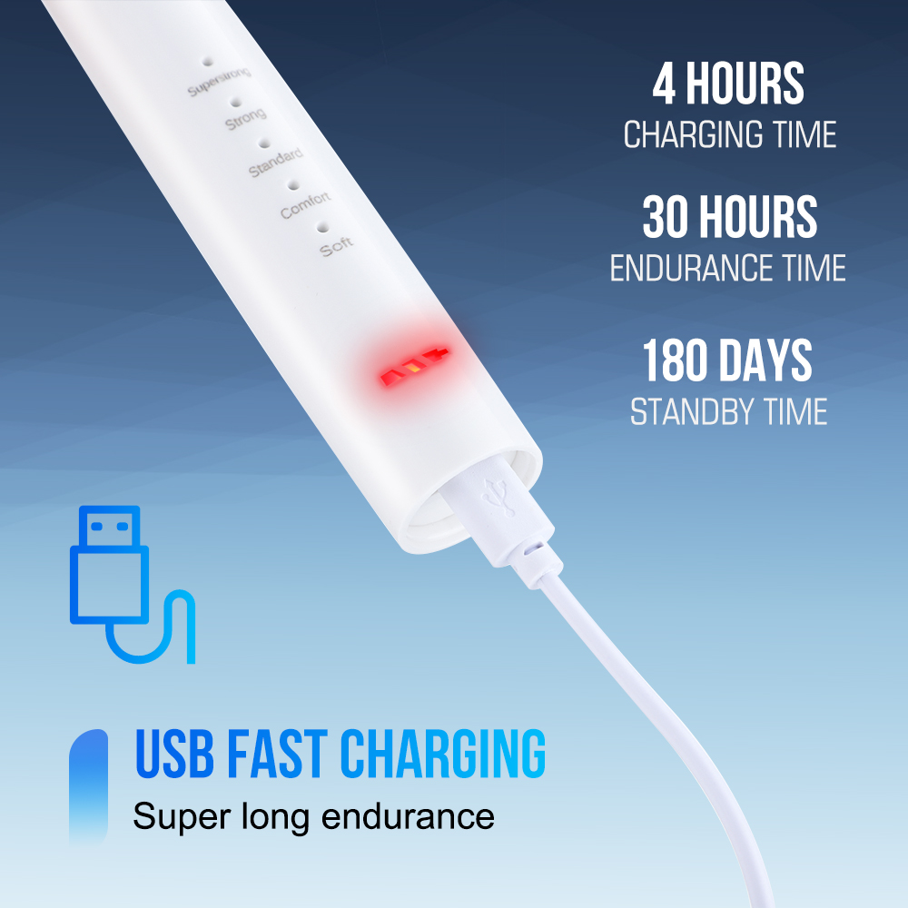 Electric Sonic Rechargeable To - Teeth Whitening Fast 评论和价格