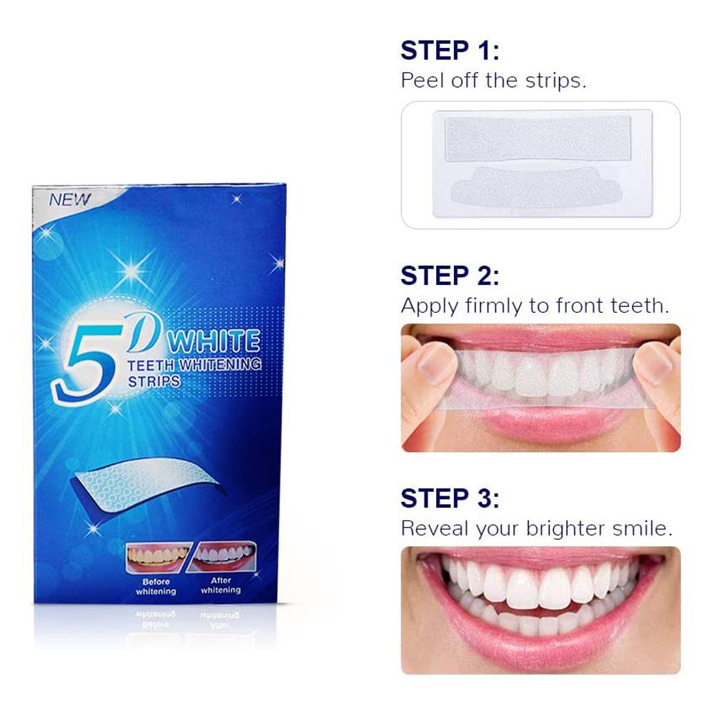 5D White Teeth Whitening Strip - Teeth Whitening App 评论和价格