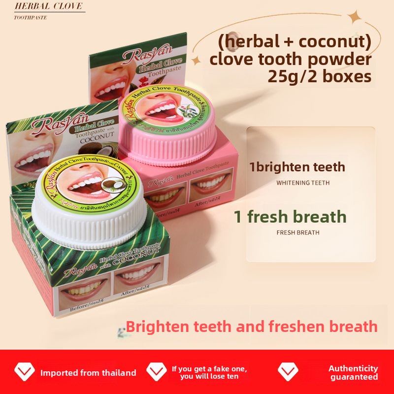 Thai Clove/coconut Tooth Powde - Teeth Whitening Ingredients 评论和价格
